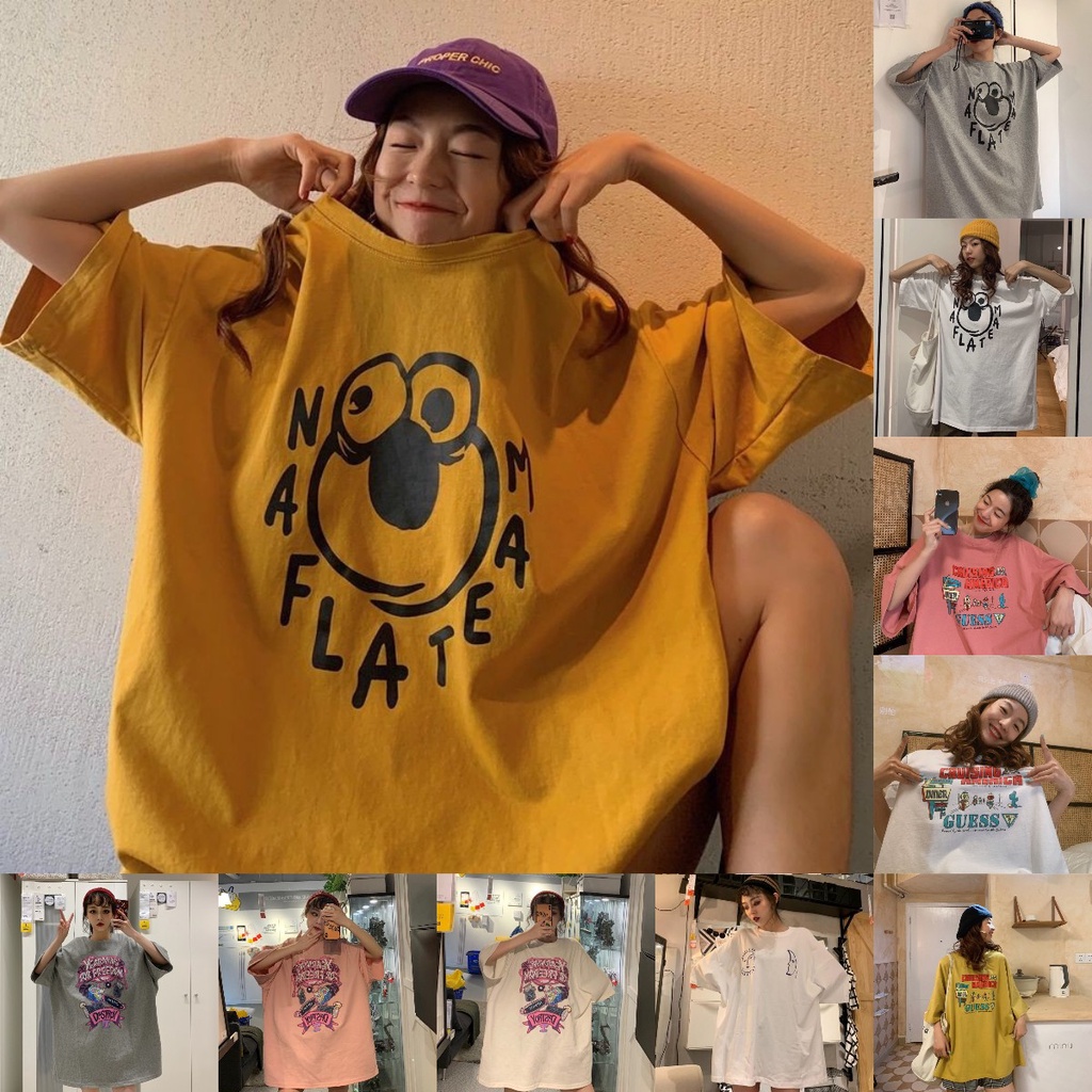 Áo Thun Nữ Tay Lửng Oversize