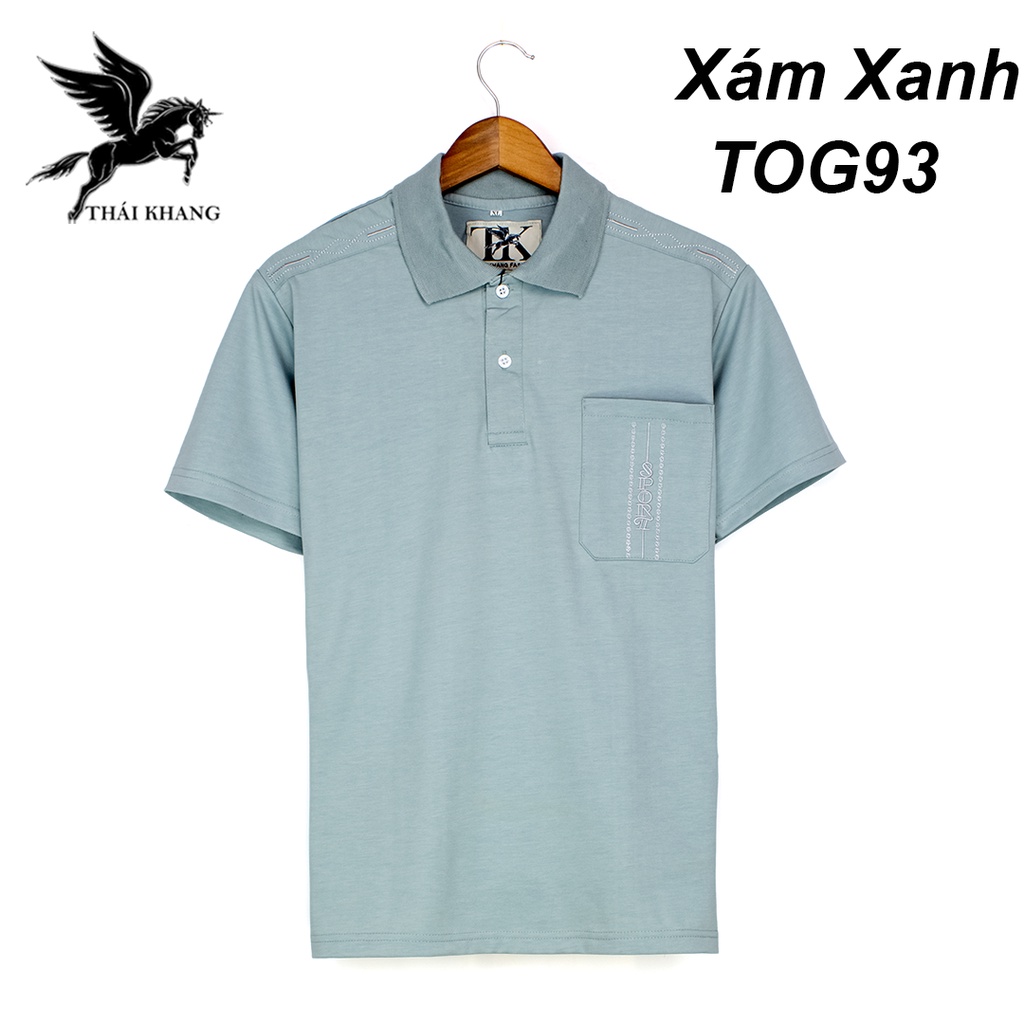 áo thun polo nam form rộng trung niên vải dệt riêng cho Thái Khang loại áo thun nam có cổ ngắn tay TOG9 | BigBuy360 - bigbuy360.vn