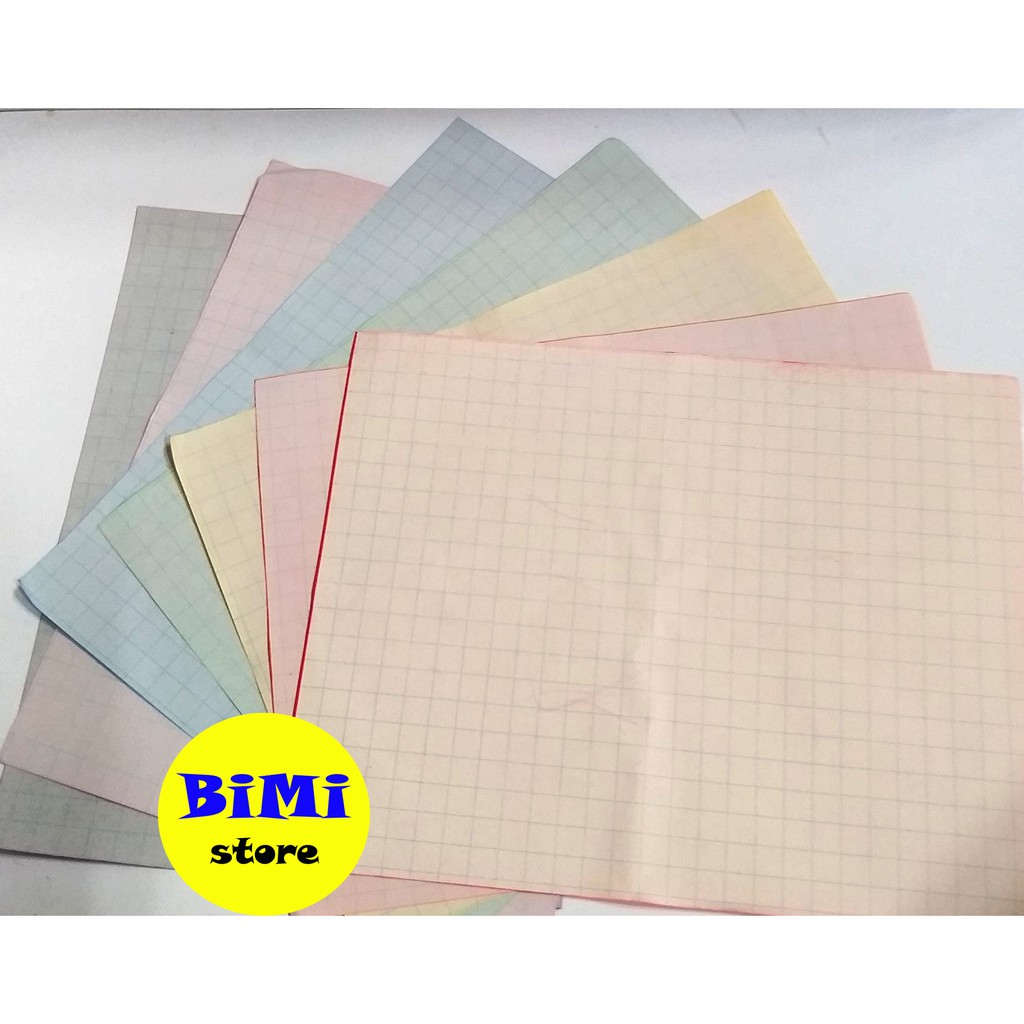 Combo 5 xấp giấy thủ công không keo 7 màu (16,5 x 21,5cm) cho bé học tiểu học - BiMi store