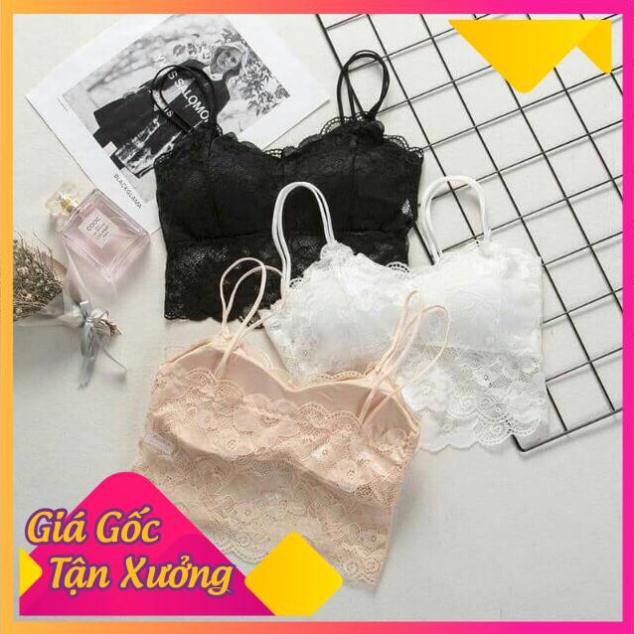 Áo Bra Ren Hoa 2 Dây Đẹp Gợi Cảm