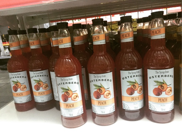 Syrup Osterberg Đào/Peach chai thủy tinh 750ml