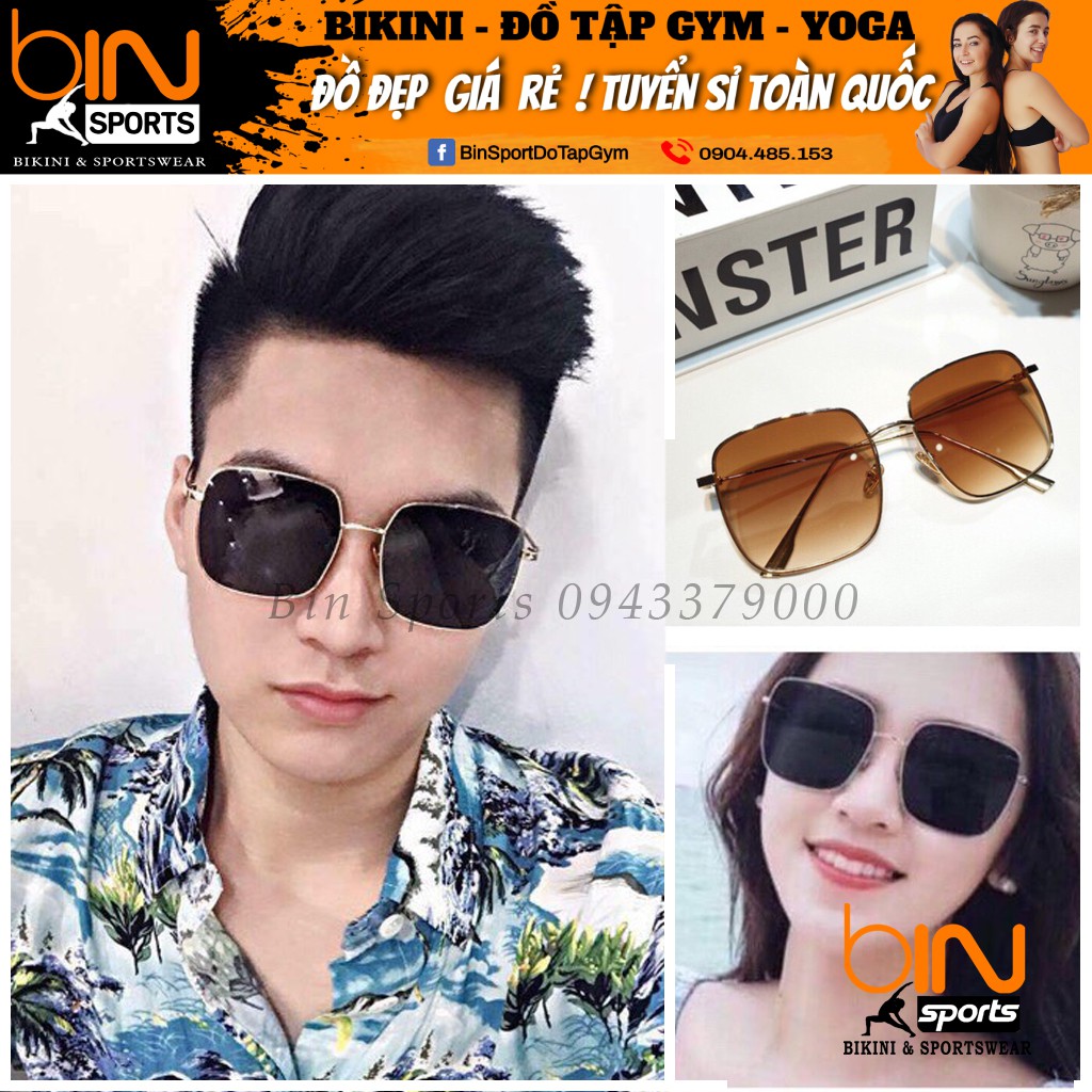 Kính Mát Thời Trang Cho Nam Nữ Full Box Binsports K004