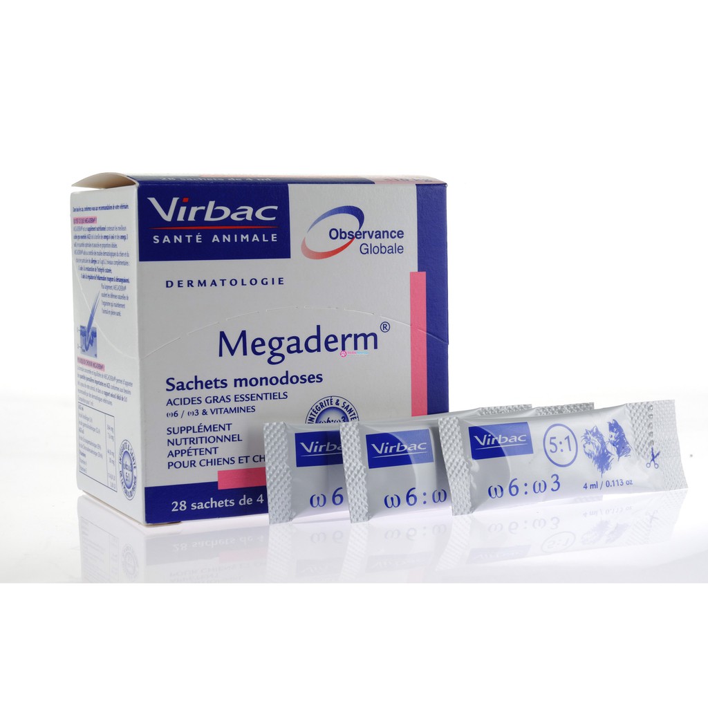 [Mã 155FMCGSALE giảm 7% - tối đa 100K đơn 500K] Gel VIRBAC MEGADERM - gói 4ml HỖ TRỢ ĐIỀU TRỊ NẤM VÀ CÁC BỆNH VỀ DA