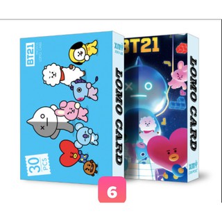 Lomo Card Ảnh BT21