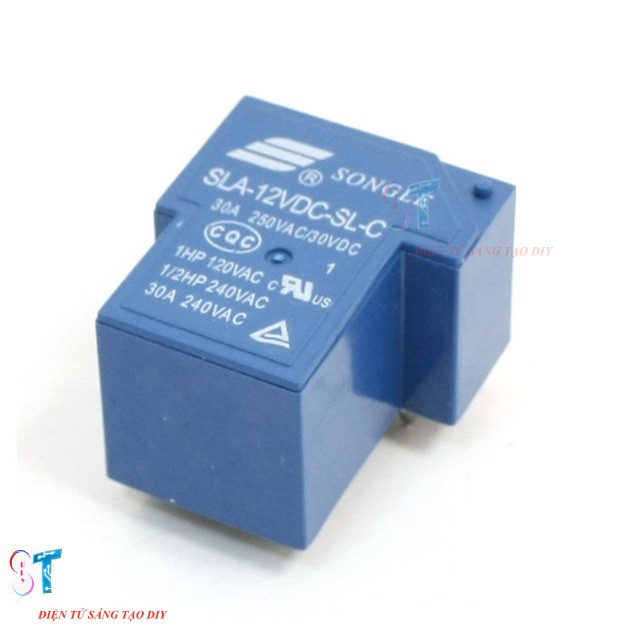 RELAY 12VDC-30A LOẠI 4 CHÂN, 5 CHÂN