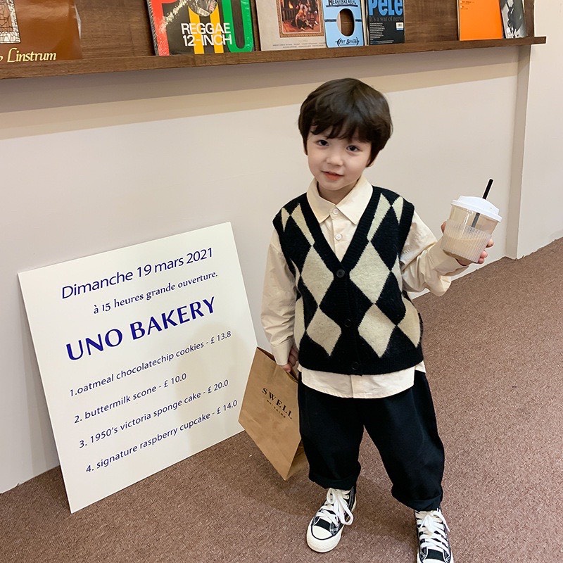 Áo Len Gile Cho Bé -Chất Liệu Len Cao Cấp Hãng AMBB.KIDS, MTINY QUEEN - Hàng Quảng Châu Loại 1 - 4 Mẫu