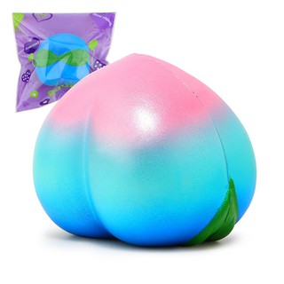 Đồ chơi bóp mềm , hình trái đào nhiều màu , có mùi thơm squishy