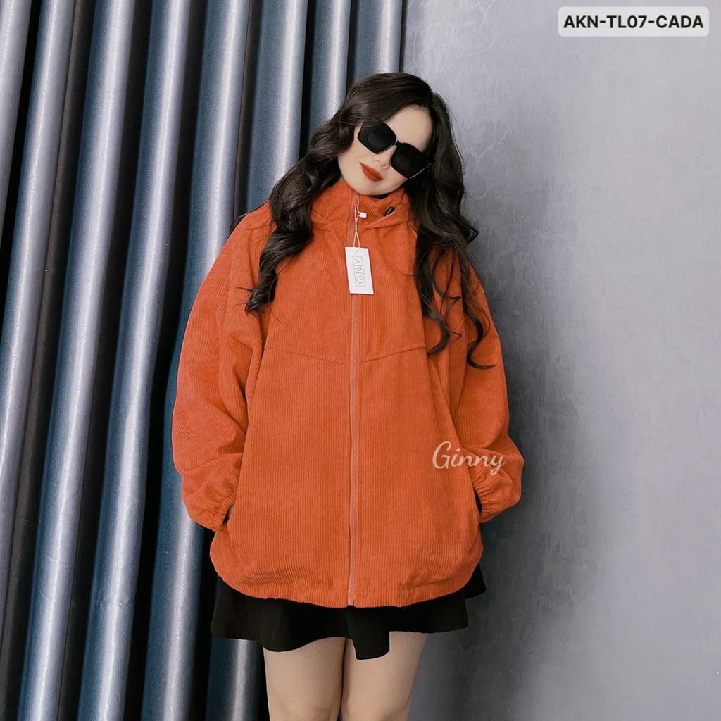 Áo khoác nhung tăm Salim TL-07 | Có Túi Trong, Mũ To | Form Rộng | GinHouse shop | Form siêu xynh sành điệu cao cấp