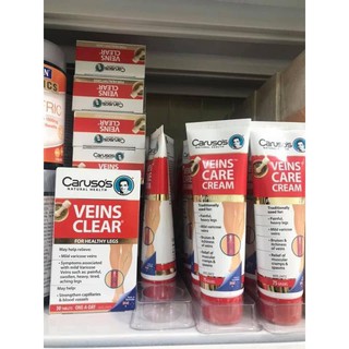 Kem bôi trị suy giãn tĩnh mạch Carusos Veins Care Cream 75g của Úc