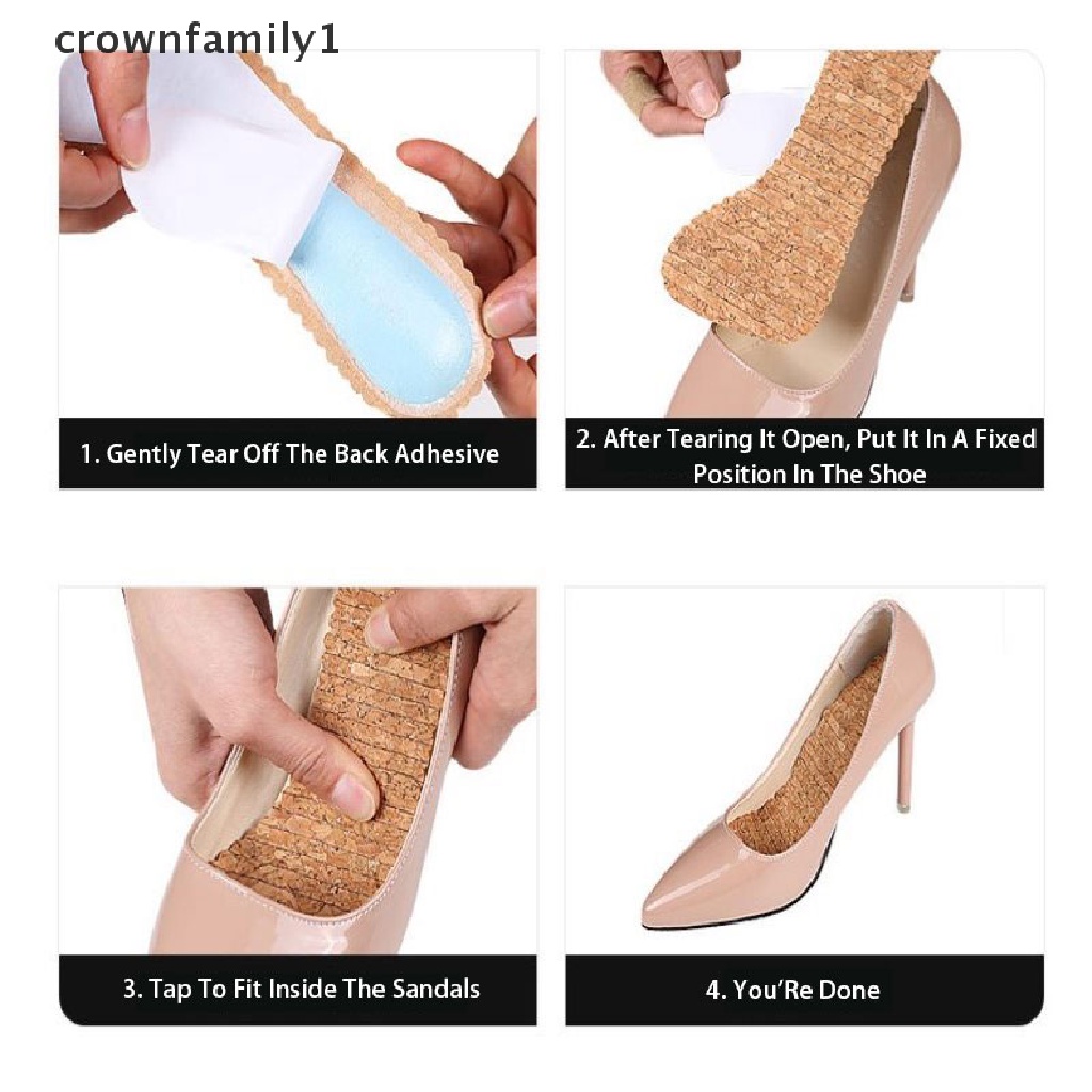 [crownfamily1] Miếng Lót Giày Cao Gót Chống Trượt Dành Cho Bạn Nữ Mang Giày Cao Gót