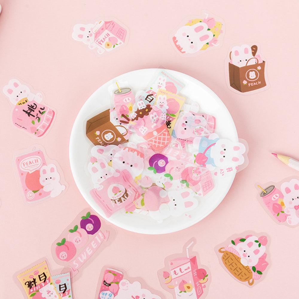 Bộ 40 Miếng Dán Chống Thấm Nước Họa Tiết Dễ Thương Dùng Trang Trí Sổ Tay / Trường Học / Văn Phòng
