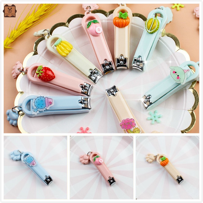 [Hàng mới về] Dụng cụ cắt móng mini họa tiết trái cây màu sắc giao ngẫu nhiên