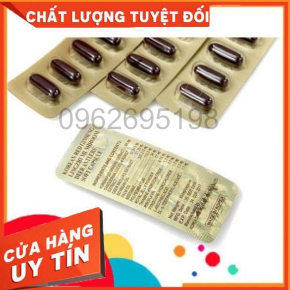 Đạm Tổng Hợp Hồng Sâm Nhung Linh Chi, Hộp 60 viên