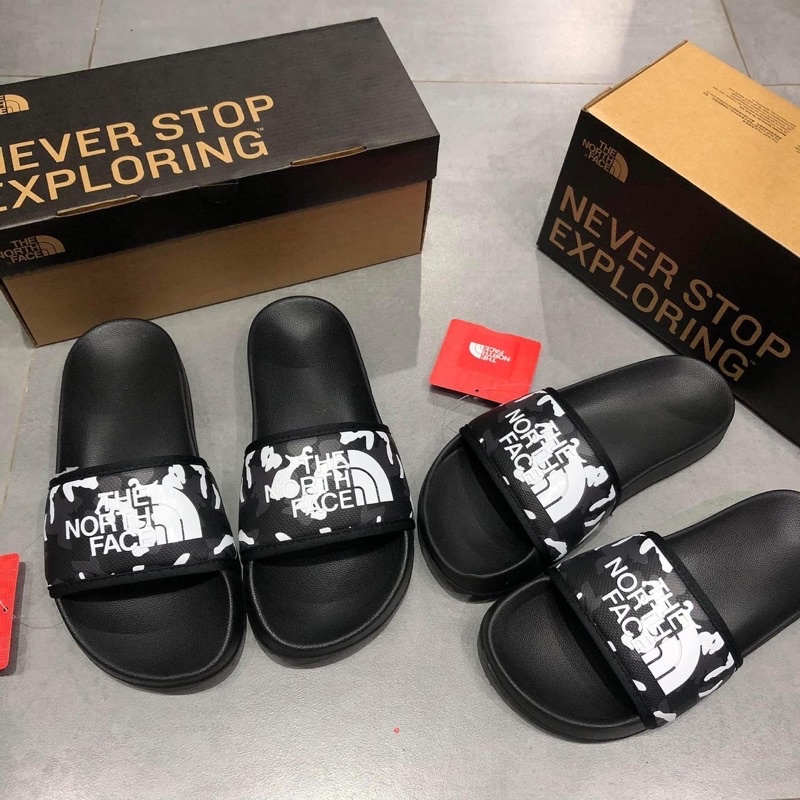 Dép quai ngang The North Face Base Camp Black Slide III màu đen | PiuPiu Authentic