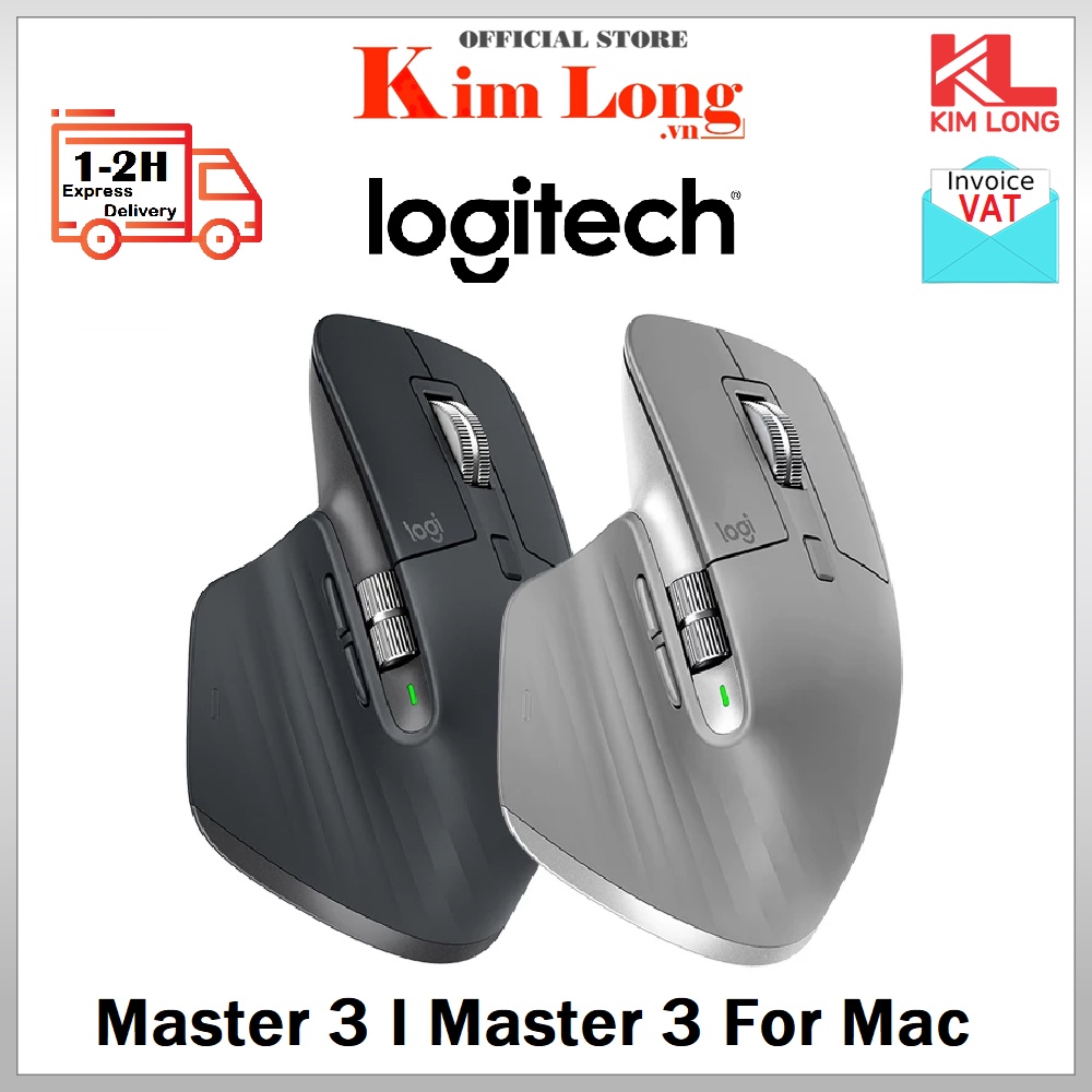 Chuột Logitech MX Master 3 | For Mac Không Dây - Bảo hành chính hãng 12 Tháng