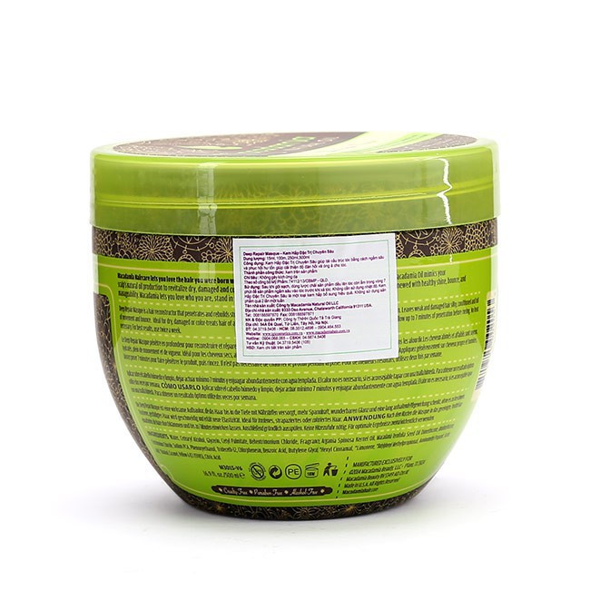 [Macadamia-usa] Kem hấp tóc Macadamia Deep Repair Masque 470ml