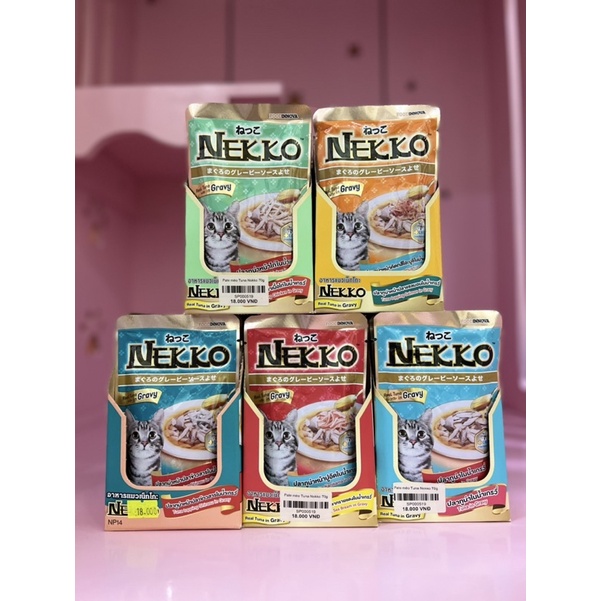 Thùng pate Nekko cho mèo 48 gói mix vị