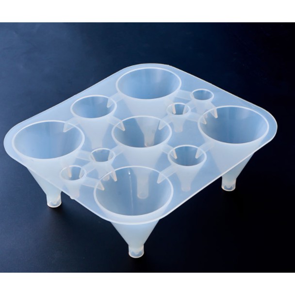 Khuôn silicone chóp nón nhiều size lớn