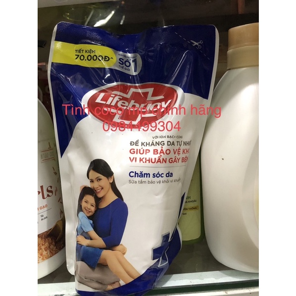 Sữa tắm Lifebuoy Bảo vệ khỏi vi khuẩn 850gr (Túi) sữa tắm d chăm sóc dưỡng ẩm da