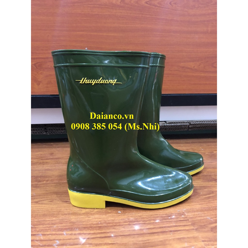Ủng Nhựa/ Ủng công Nhân Thùy Dương- Màu Rêu Vàng - 284 (Kèm Hình Thật) | BigBuy360 - bigbuy360.vn