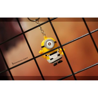 Móc chìa khóa đèn LED Minion Mô phỏng Siêu anh hùng, Quà tặng độc đáo