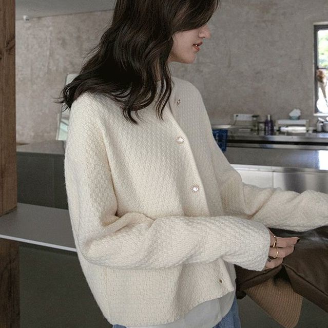 Áo Khoác Len cardigan Sọc Caro Thời Trang Nữ Tính
