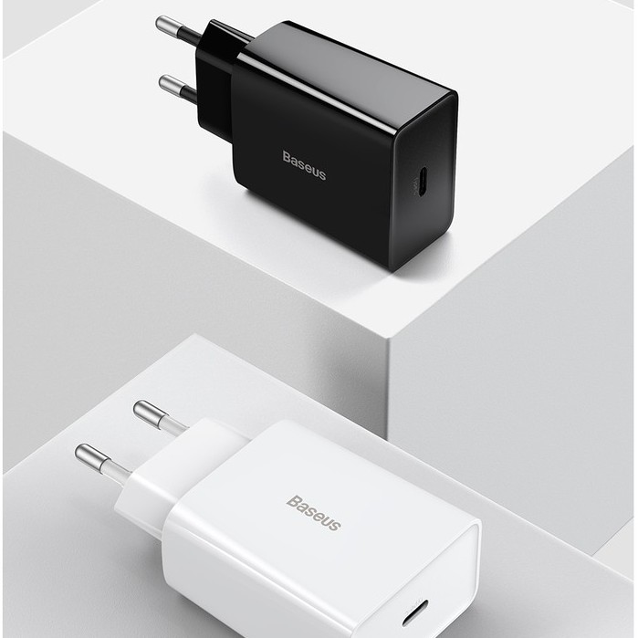 Baseus Dual USB Port 20W Charger Support Type C PD Fast Charging For iPhone 12