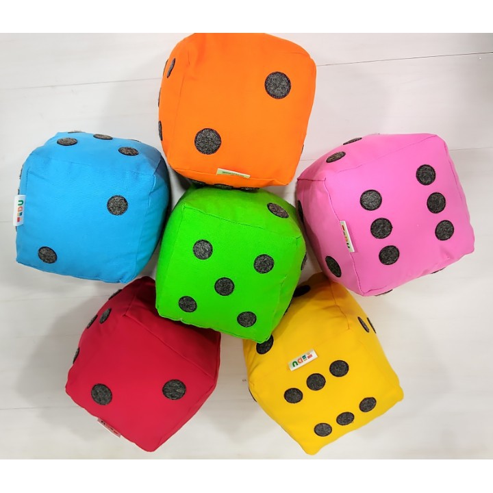 Banh xúc xắc vải chấm bi an toàn Tedu (Màu ngẫu nhiên)