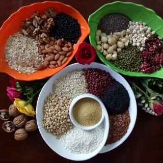 0.5kg bột ngũ cốc tăng cân nhà làm Mẹ Bi Min