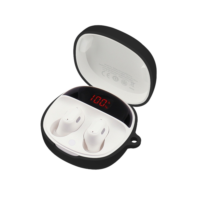 Vỏ bảo vệ hộp sạc tai nghe Baseus WM01 Plus bằng silicon chống sốc chống bụi