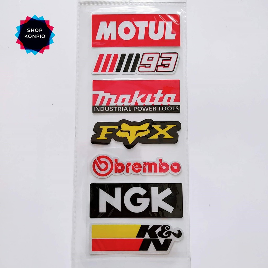 Bộ Tem Sticker Phản Quang Makita Cao Cấp Dán Xe Máy, Ô Tô, Mũ Bảo Hiểm, Chống Thấm Nước, Chống Bay Màu