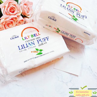 Bông Tẩy Trang Lily Bell Lilian Puff 222 Miếng Nhật bản
