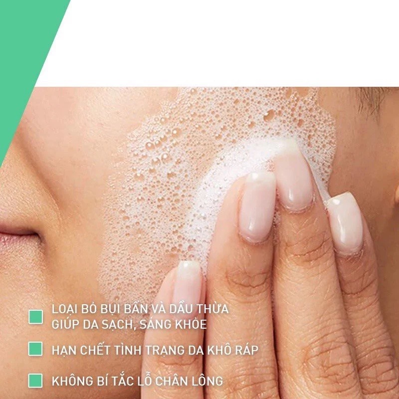 Sữa Rửa Mặt CeraVe Foaming Cleanser Sạch Sâu Cho Da Thường Đến Da Dầu 236ml