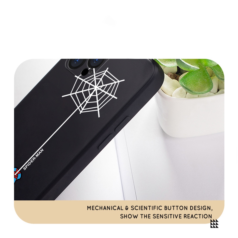 Compatible With Samsung Galaxy S10 S10E S10+ Lite Plus Liquid Silicone For Original Phone Case Soft Casing Spiderman protective Full Cover Shockproof Back Cases