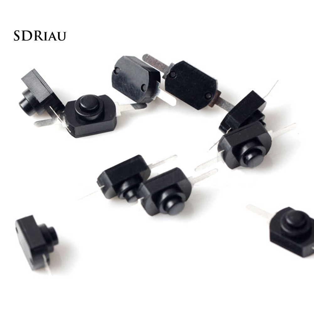 10Pcs DC 30V 1A On Off Mini Push Button Switch for Electric Torch Flashlight DIY