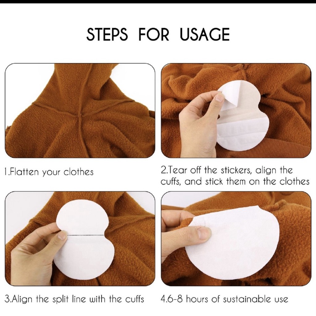 Miếng dán thấm mồ hôi nách - miếng dán siêu tiện lợi gồm 2 miếng