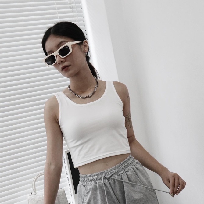 Áo ba lỗ croptop nữ cotton | Tank Top - 25STUDIO