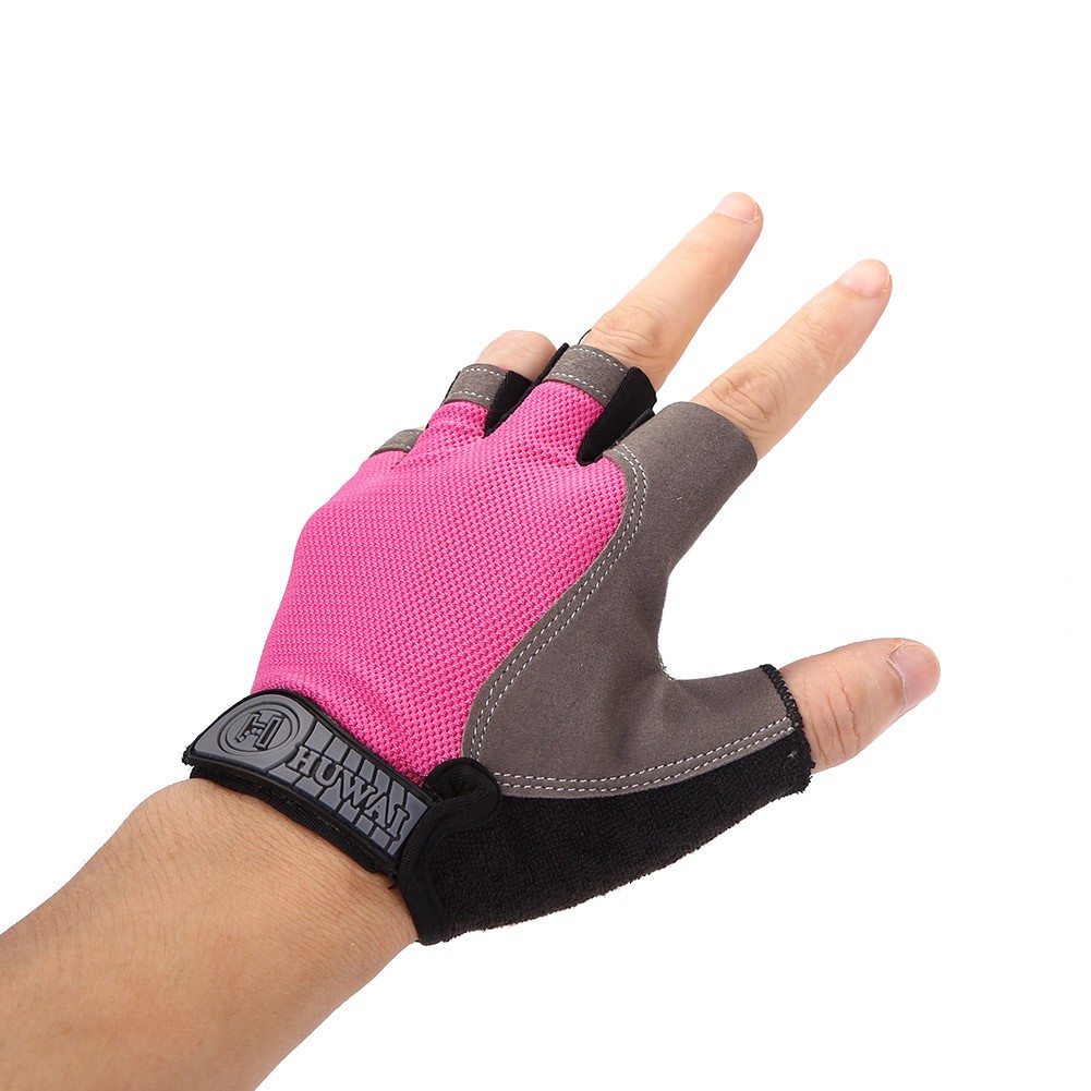 Cycling Anti-Slip Men Women Half Finger Gloves Breathable Mesh Sports Glove size M  L  XL