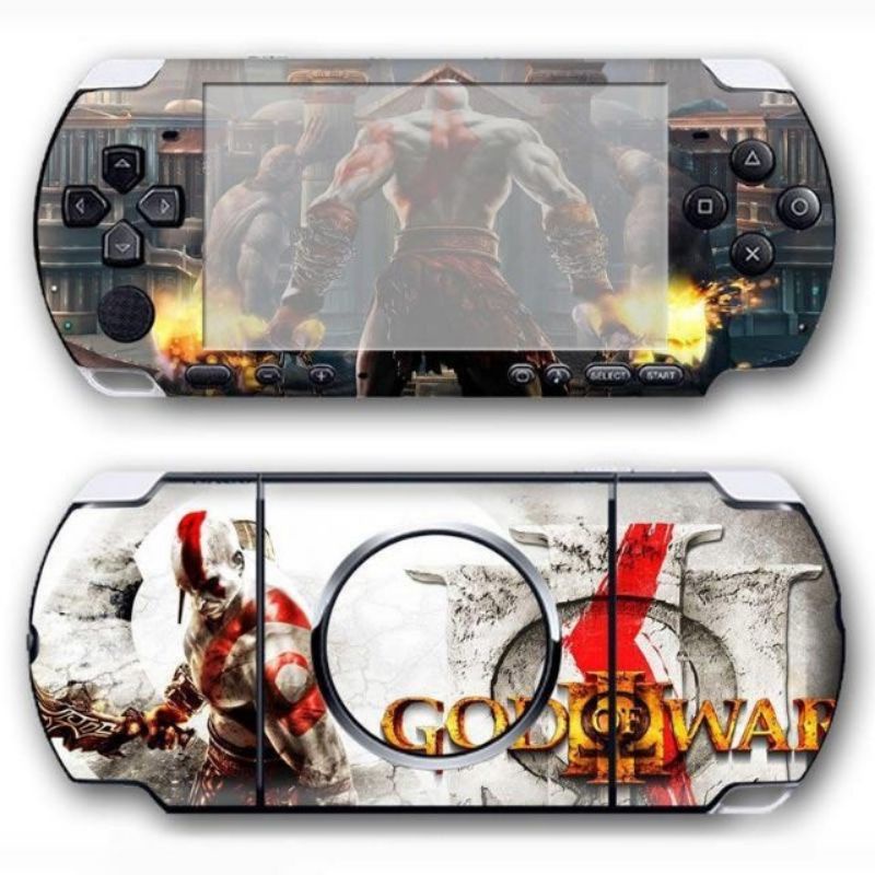 Skin Decal Dán Trang Trí Bảo Vệ Máy Chơi Game Psp 3k - God Of War