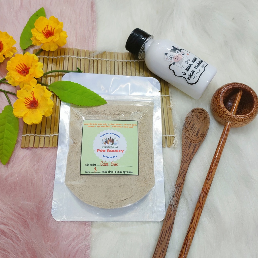 Bột Cám Gạo Nguyên Chất Dưỡng Da Làm Đẹp - Túi 500Gr/1Kg