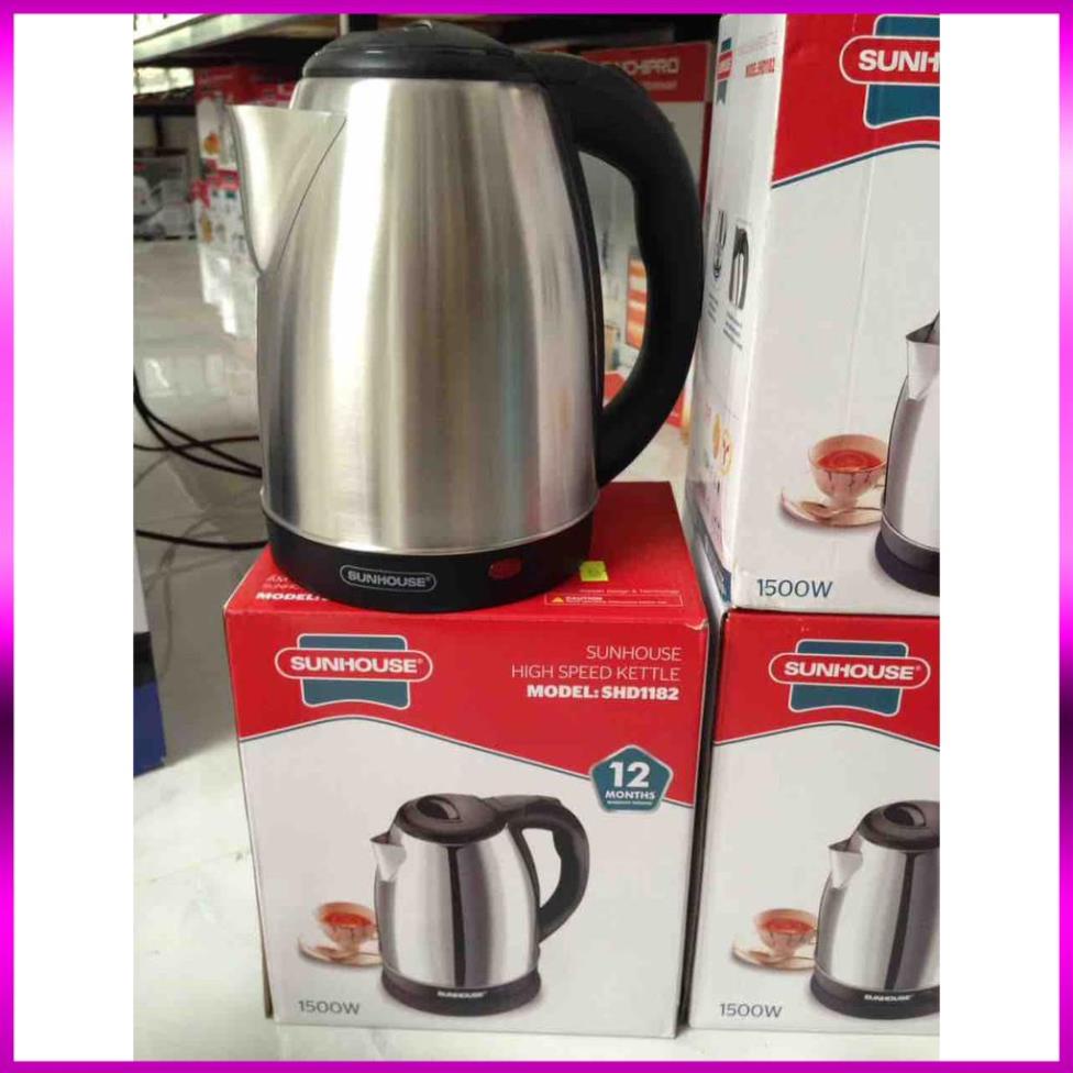 Ấm siêu tốc inox SUNHOUSE SHD1182 Chính hãng