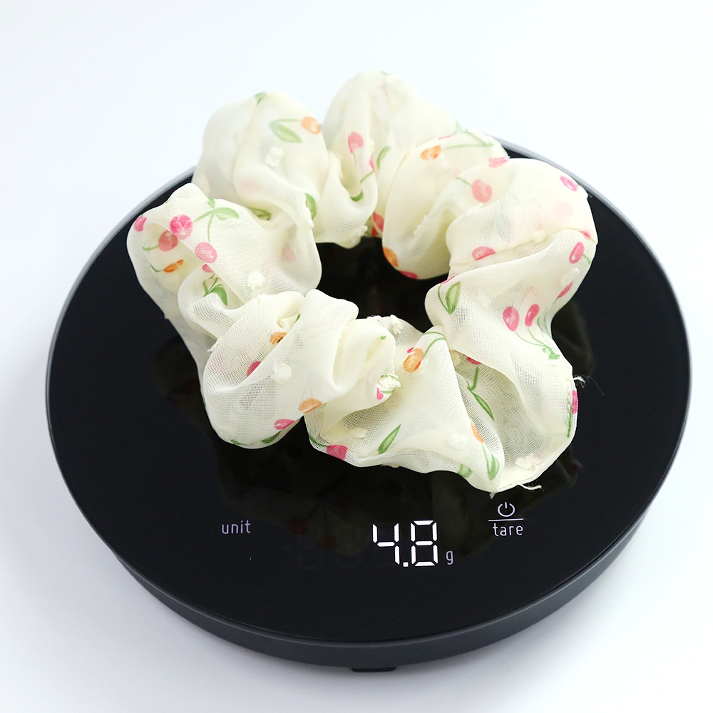 Dây Cột Tóc Haimeikang Vải Voan In Hình Quả Cherry Phong Cách Hàn Quốc Mới