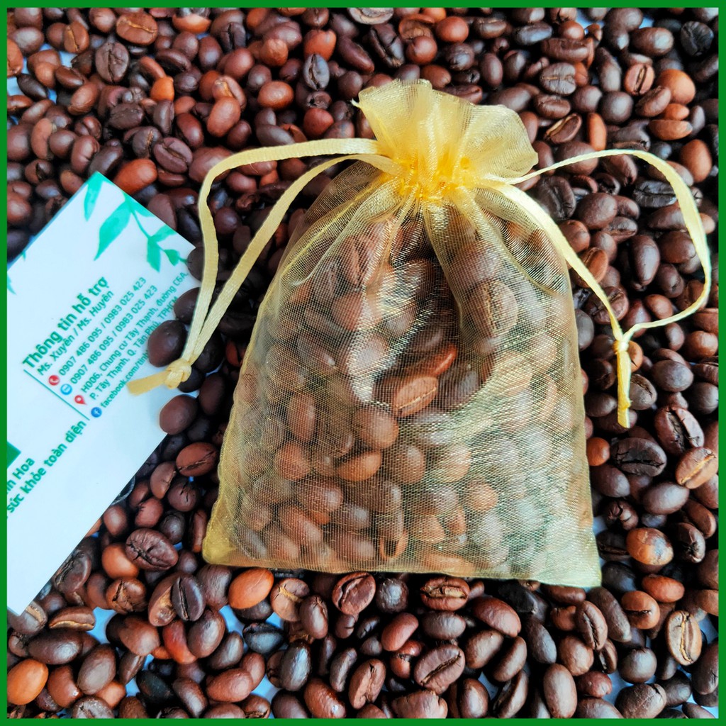 Túi thơm cà phê hạt rang 100% nguyên chất loại 1 - Hương thơm tự nhiên mùi cà phê không hương liệu