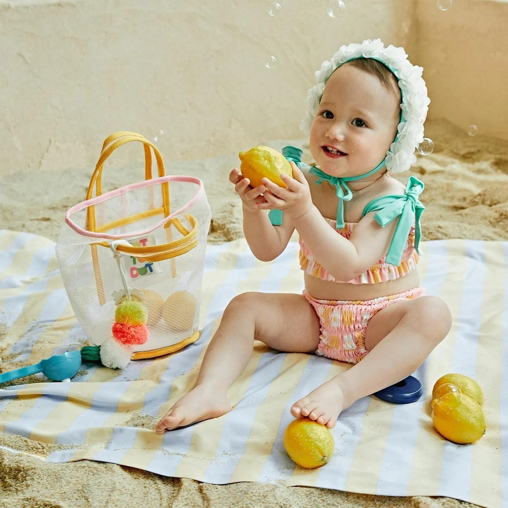 Túi Xách Vải Lưới Trong Suốt Nhiều Màu Phong Cách Hàn Quốc Cho Mẹ Bỉm Sữa