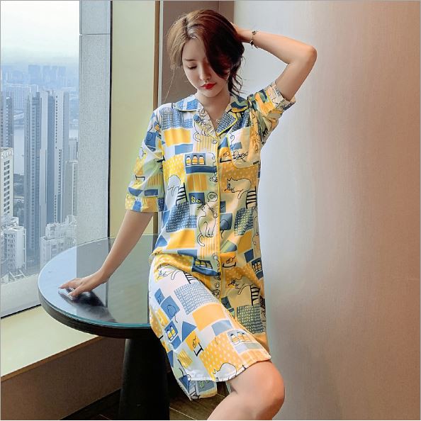 [ Mã FAMANU93 giảm 10% đơn 0đ ] Đầm Ngủ Lục Điểu - Đầm Bầu Lụa Ngắn Tay🌿 BIG SIZE XL,2XL🌿 Lụa Băng Mềm Mại - IVY122