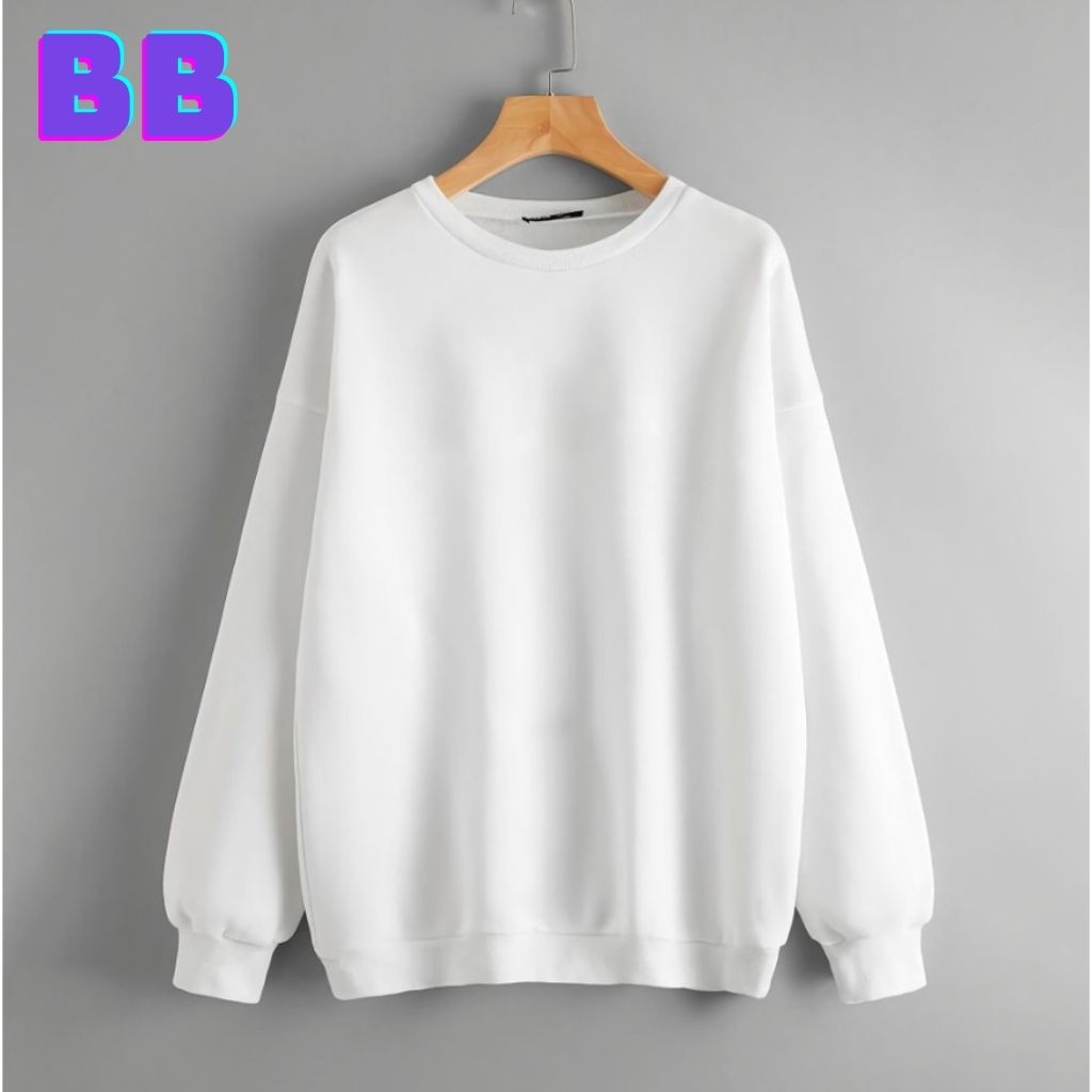 ÁO SWEATER NỈ UNISEX THIẾT KẾ TRƠN KHÔNG IN HÌNH CỰC ĐẸP FORM NAM NỮ ĐỀU MẶC ĐƯỢC