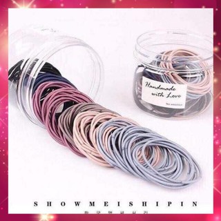 [Sale giá Sốc 1K] Thun cột tóc nhiều màu - loại tốt set 3 dây - [FOLLOW SHOP MUA HÀNG GIÁ 1K]