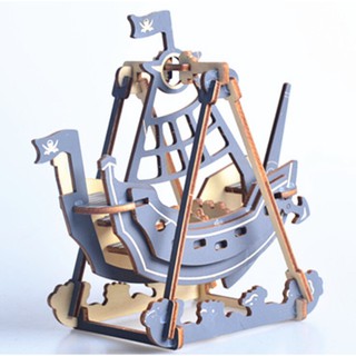 Mô hình lắp ráp gỗ 3D Thuyền Cướp Biển Mini