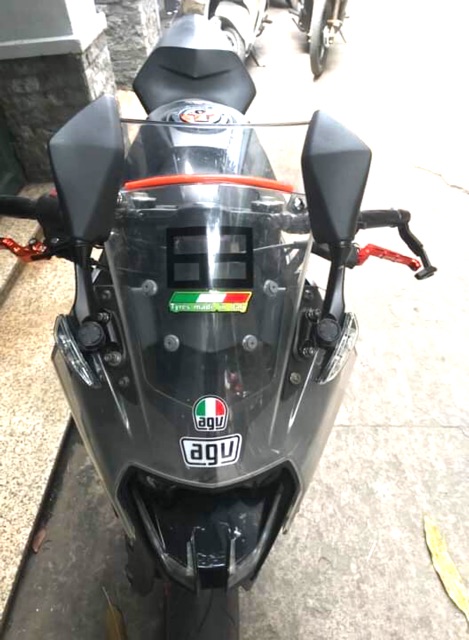 Gương chiếu hậu Ninja 300 hàng loại 1, khớp xoay xịn cho các dòng xe moto CBR, R15, GSX,...