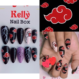 Nail box Móng úp theo yêu cầu đen tím